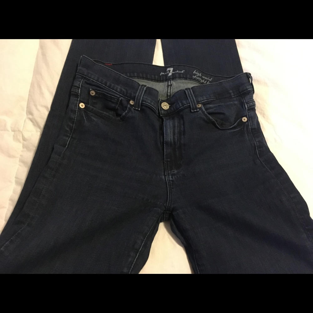 7 FAM high waist jeans